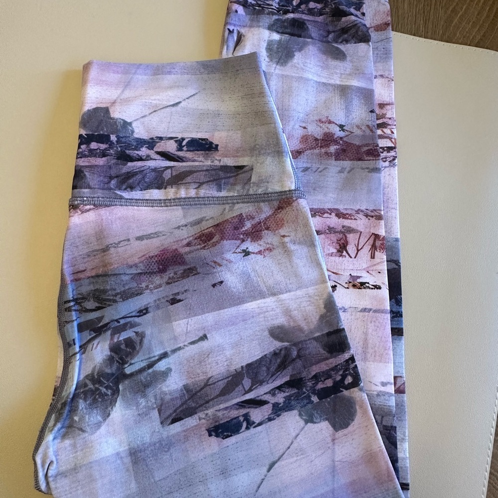 Wunder Under Floral Print Leggings - crop, size 4